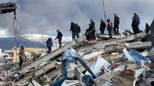 在土耳其和叙利亚地震后，成千上万的人死亡。学分：CTK/Alamy Stock Photo