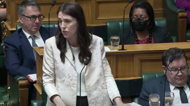 最初的“傲慢p *** k”评论来自新西兰总理贾辛达·阿德恩（Jacinda Ardern）。信用：ITV