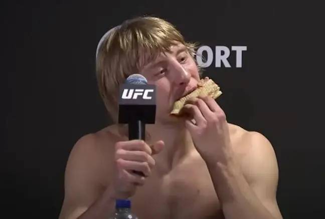 UFC传奇人物喜欢他的食物，这已经不是什么秘密了。信用：UFC/YouTube