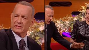 汤姆·汉克斯（Tom Hanks）在格雷厄姆·诺顿（Graham Norton）露面时是“烦人”的观众“loading=