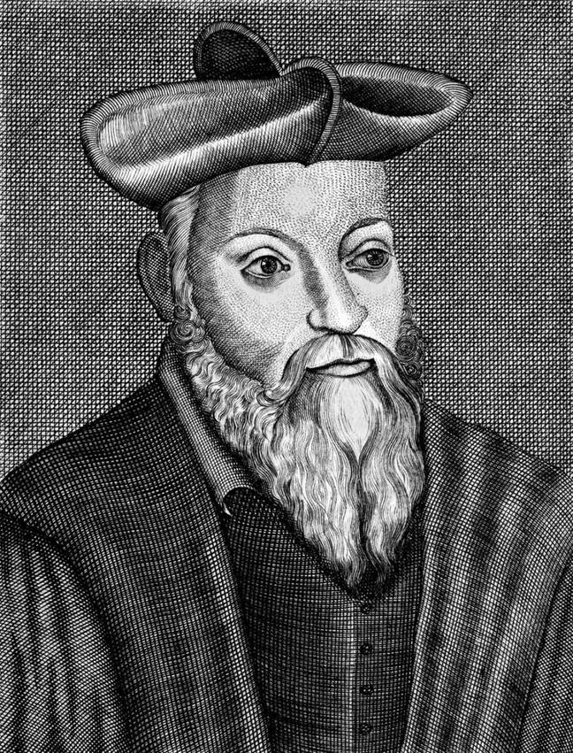 Nostradamus是一位算命的人和16世纪的占星家。学分：iandagnall计算 / alamy库存照片