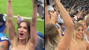 阿根廷球迷在卡塔尔的世界杯决赛中裸照“逃脱惩罚”