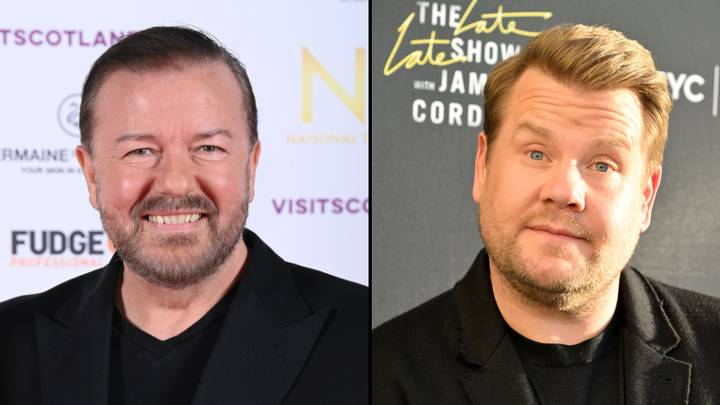 Ricky Gervais删除了有关James Corden的推文，因为他“开始为他感到难过”