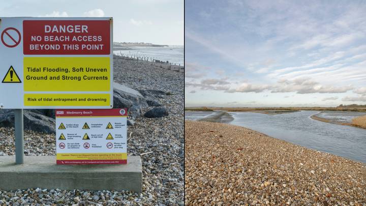 英国最危险的海滩，公众被禁止参观