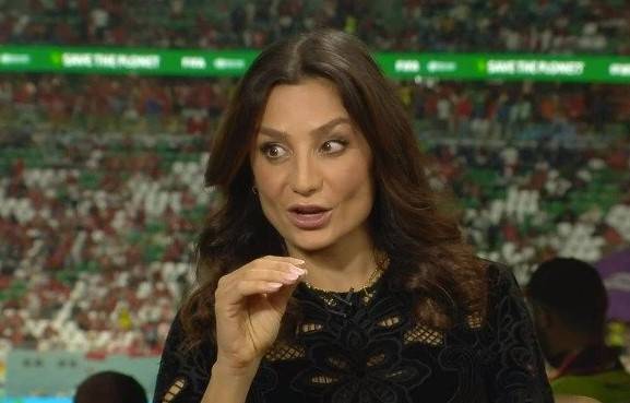 纳迪亚·纳迪姆（Nadia Nadim）是ITV在卡塔尔世界杯报道的一部分。信用：ITV