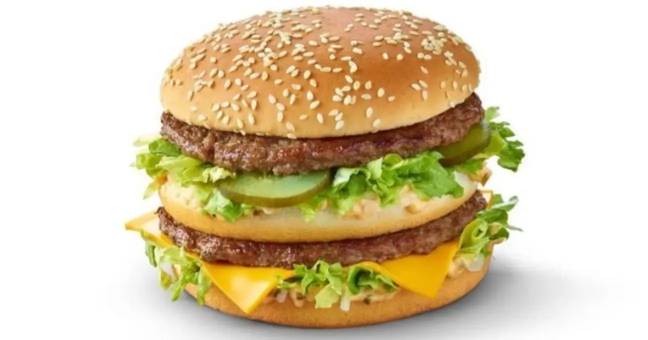 Grand Big Mac今天离开菜单。图片来源：麦当劳