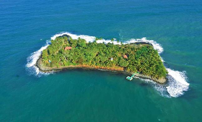 您可以在加勒比海购买整个岛屿。信用：Private Island Inc