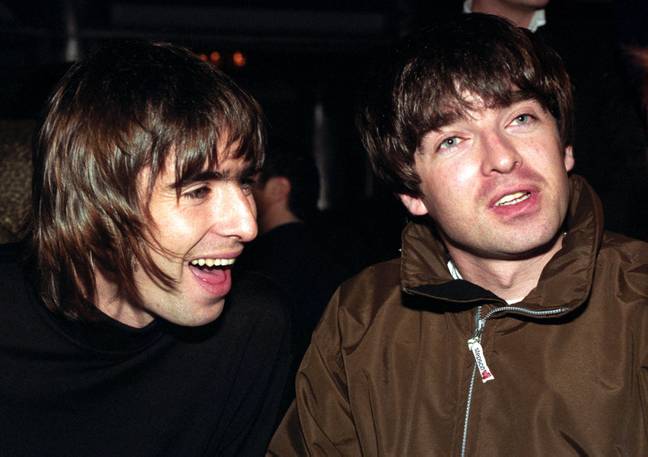 诺埃尔（Noel）和利亚姆（Liam）早在1990年代。图片来源：PA图像/Alamy
