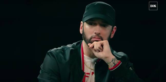 阿姆（Eminem）与MGK一起反映了他的牛肉。学分：hiphopdx
