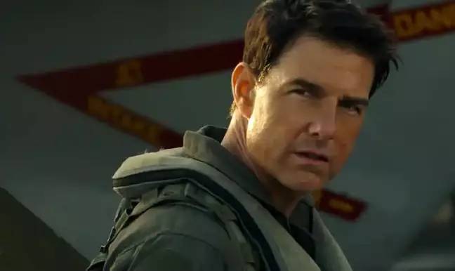 汤姆·克鲁斯（Tom Cruise）在顶枪中：小牛。信用：派拉蒙图片