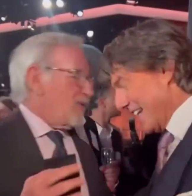 史蒂文·斯皮尔伯格（Steven Spielberg）感谢汤姆·克鲁斯（Tom Cruise）保存好莱坞。信用：Twitter