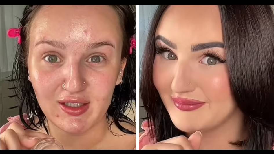 Make-up artist praised for how perfectly she covers up acne