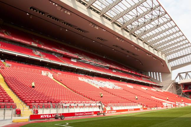 Liverpool tashmë ka zgjeruar tribunën kryesore të Anfield (Image: Alamy)