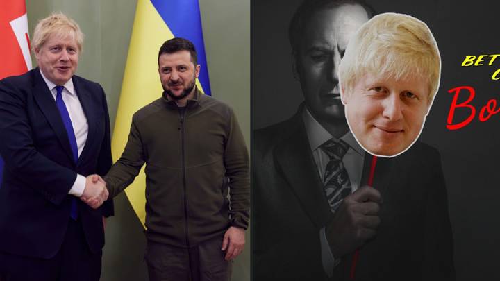 乌克兰支持鲍里斯·约翰逊（Boris Johnson）呼吁以有趣的模因返回英国总理