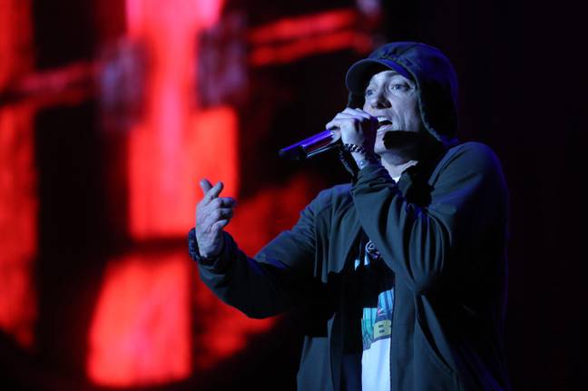Eminem的原始版本听起来很不一样。学分：Tribune Content Agency LLC / Alamy Stock Photo