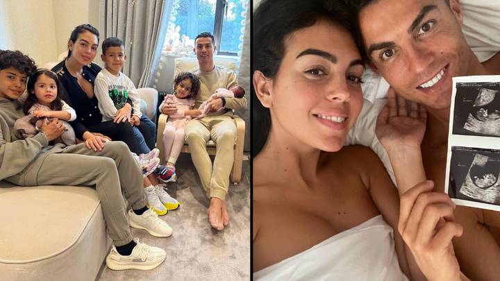 克里斯蒂亚诺·罗纳尔多（Cristiano Ronaldo）在男婴震惊之后与家人在一起
