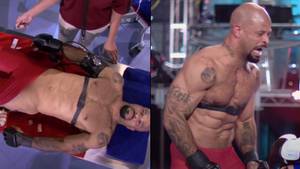 MMA战斗机在野生实验中注射肾上腺素面糊的假人