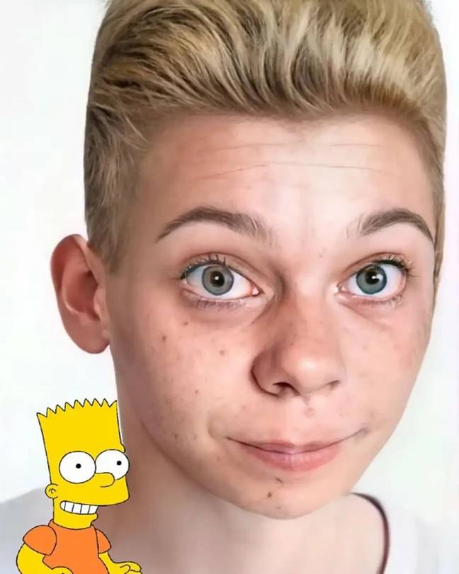 巴特·辛普森（Bart Simpson）。学分：Instagram/@Hidreley