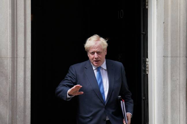 鲍里斯·约翰逊（Boris Johnson）外面10号。信贷：Alamy