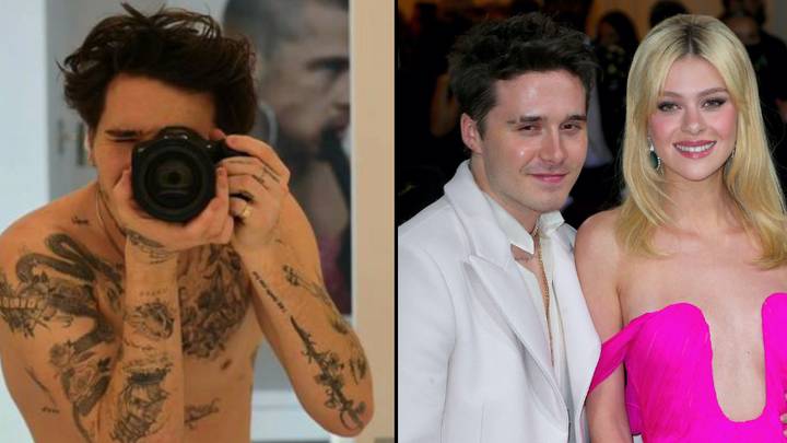 布鲁克林·贝克汉姆（Brooklyn Beckham）认为，他有70多个纹身，献给了他的妻子尼古拉（Nicola）