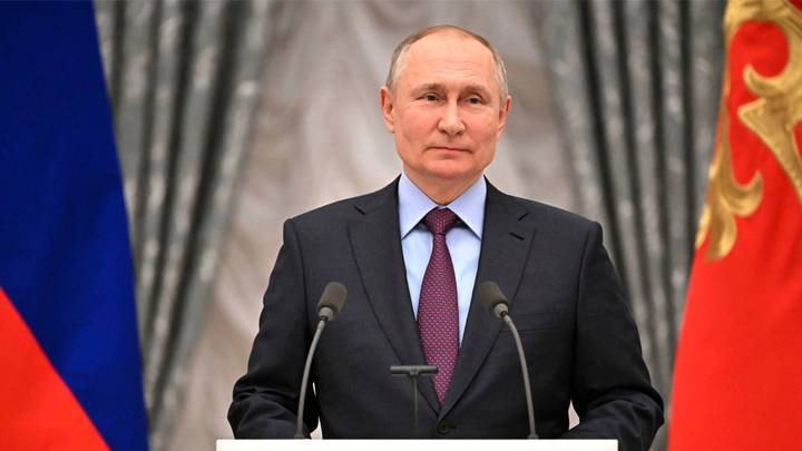 弗拉基米尔·普京（Vladimir Putin）在乌克兰宣布俄罗斯的“军事行动”