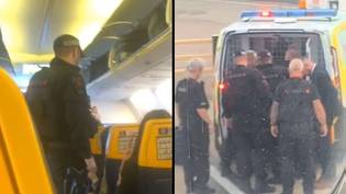 瑞安航空公司（Ryanair）乘客赶出飞往伊维萨岛的航班，并因在船上“烟”而被捕“loading=
