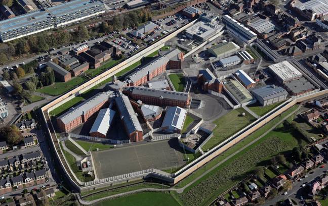 HM Wakefield监狱的鸟瞰图，据称发生了性侵犯。学分：A.P.S。（英国） / Alamy股票照片
