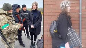 乌克兰警卫声称他们已经阻止了男人穿着妇女的服装试图逃脱
