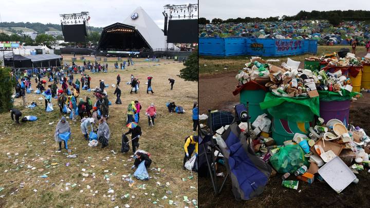 巨大的格拉斯顿伯里（Glastonbury）清理操作开始后开始签署协议后