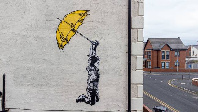布莱克浦（Blackpool）的艺术品与班克斯（Banksy）的作品有许多相似之处。信用：男性媒体