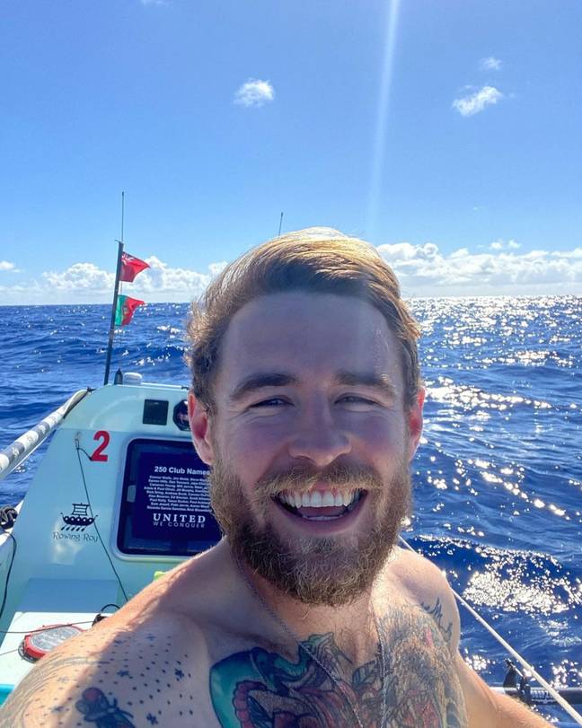 杰克·贾维斯（Jack Jarvis）在一场破纪录的慈善活动中在海上度过了111天。学分：Instagram/@jack59jarvis