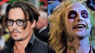 约翰尼·德普（Johnny Depp）与前韦诺纳·莱德（Ryder）一起在Beetlejuice 2中出演明星“loading=