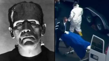 警方在Grim FBI突袭身体捐赠中心突袭期间发现了恐怖的恐怖片《科学怪人》