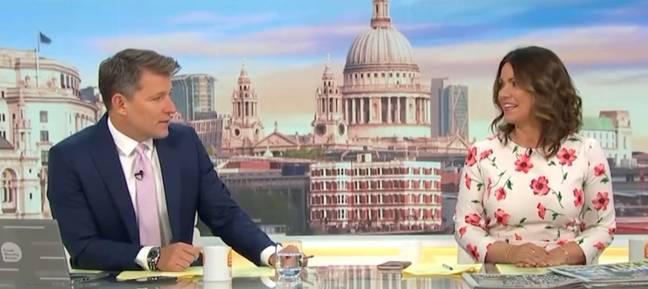 本·谢弗（Ben Shephard）和苏珊娜·里德（Susanna Reid）今天早些时候讨论了约翰逊即将辞职。信用：ITV