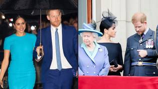 梅根·马克尔（Meghan Markle）在英国王室挖掘，并解释了为什么他们离开英国“loading=