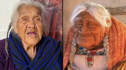 来自皮克斯电影的“启发”角色的“启发”角色的墨西哥妇女可可死于109