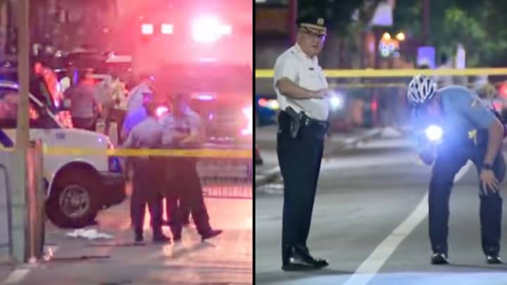 在多个活跃的射手向费城人群开火后，三人死了