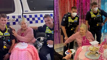 澳大利亚警察逮捕了100岁的妇女将其从她的遗愿清单中勾出