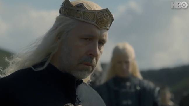Paddy Considine作为Viserys Targaryen。信用：HBO/天空