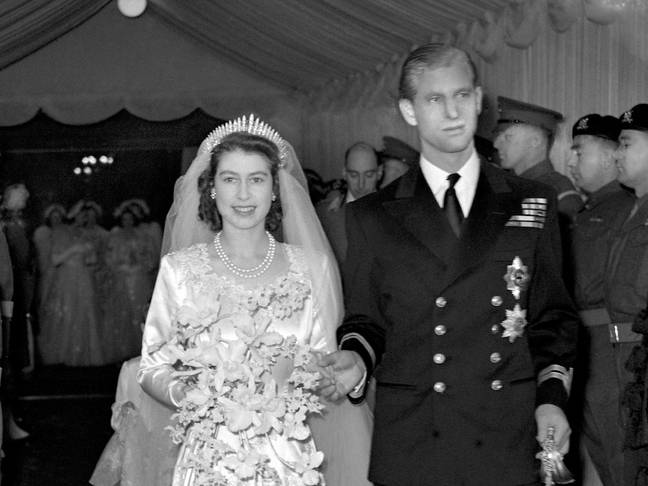 菲利普王子和伊丽莎白二世二世于1947年结婚。信贷：PA图像/Alamy Stock Photo
