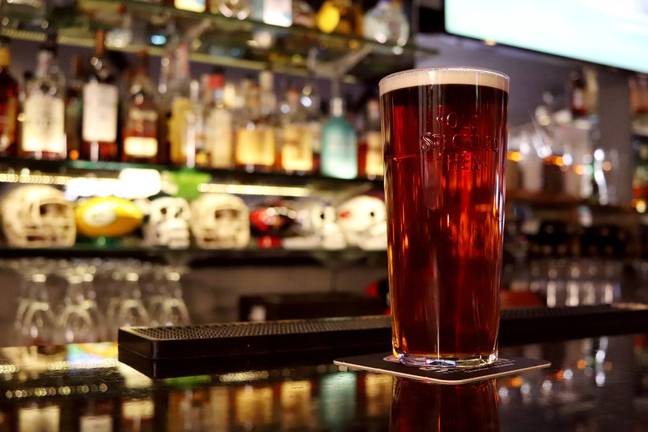 Pub Giers的饮酒远远超过了现在的建议。学分：Pixabay