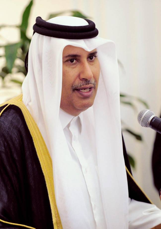 Sheikh Hamad bin Jassim bin Jaber Al Thani。信用：Alamy Stock Photo