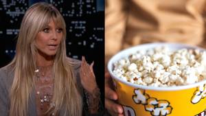海蒂·克鲁姆（Heidi Klum）回忆起约会在电影院拉动令人毛骨悚然的爆米花技巧
