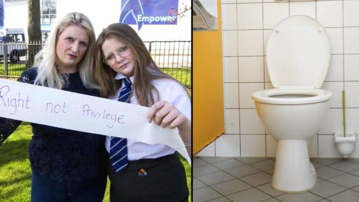 父母在学校的厕所禁令中生气，学生被迫等到休息时间