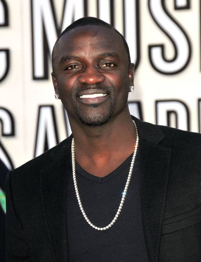 阿肯（Akon）在2010年MTV视频音乐奖上合影。学分：Wenn Wifert Ltd / Alamy Stock Photo