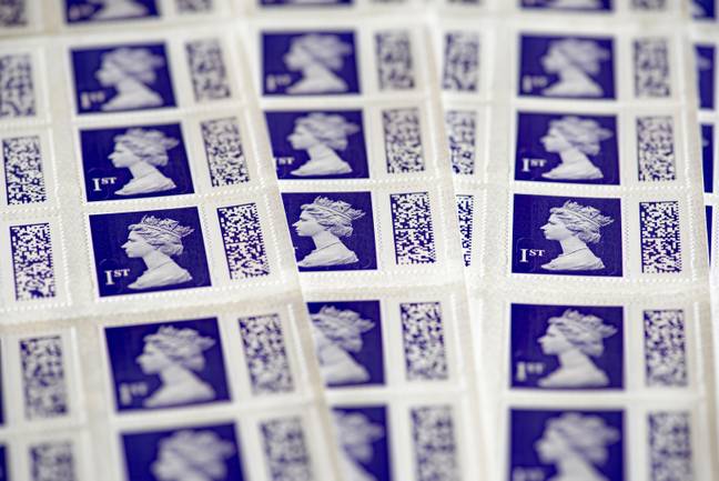 条形码邮票是在今年早些时候推出的。学分：Malcolm Walker / Alamy Stock Photo