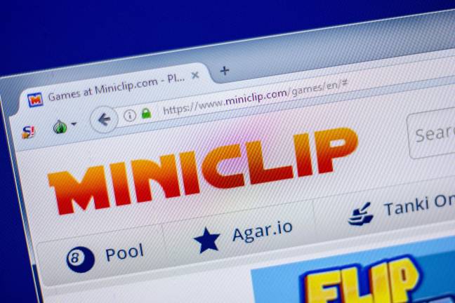 再见miniclip，你是一个真正的人。学分：Sharaf Maksumov / Alamy股票照片