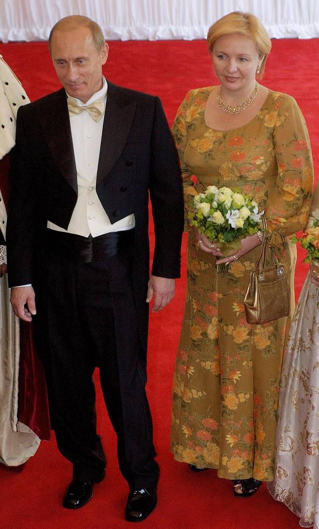 弗拉基米尔·普京（Vladimir Putin）和前妻lyudmila shkrebneva信用：Alamy