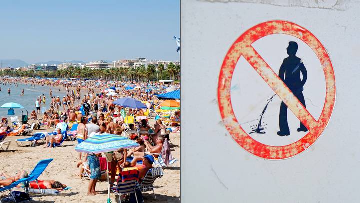 英国度假者警告在西班牙海撒尿可能会导致640英镑罚款