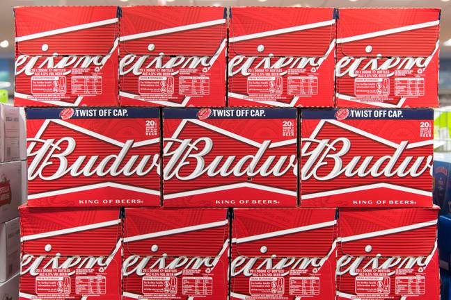 在兰开夏郡南里布尔的Samlesbury的Budweiser Brewing Group的网站上工作的225名GMB成员已投票赞成工业行动。信用：Alamy